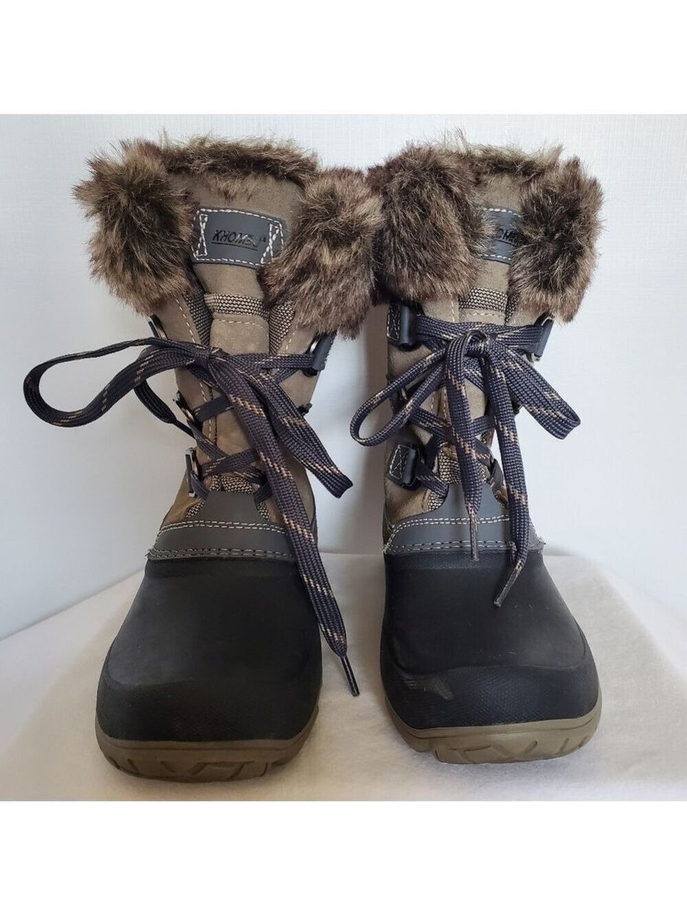 KHOMBU 'SLOPE' BOOTS RAIN SNOW WINTER WATERPROOF WOMENS (8) - Picture 3 of 14